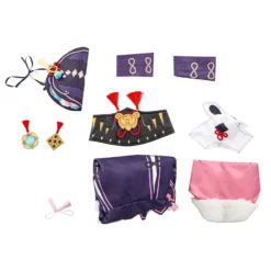 Genshin Impact Yun Jin Cosplay Costume Mihoyo Game Cosplay Costume Full Set -Halloween Shop 202112271804567602024
