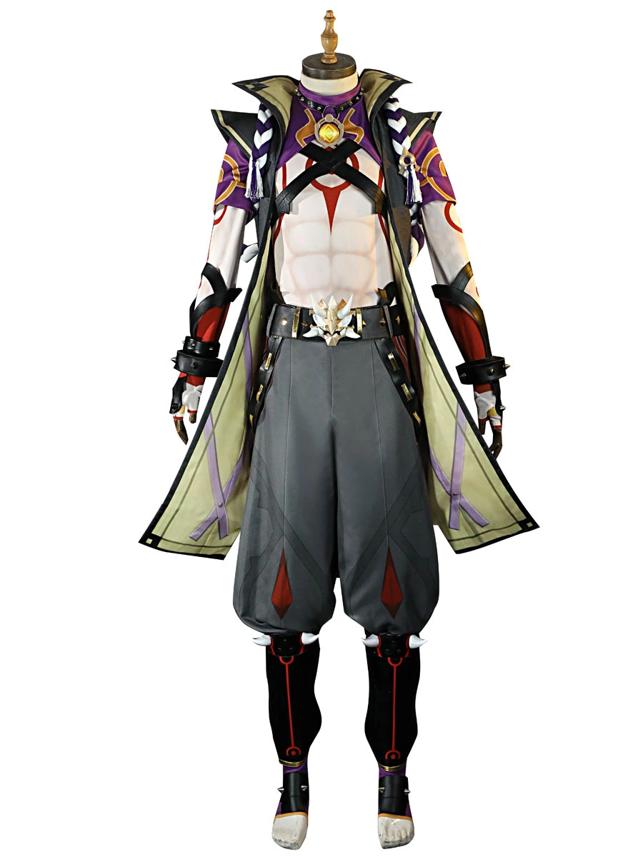 Genshin Impact Arataki Itto Cosplay Costume Mihoyo Game Cosplay Costume Full Set 3 Genshin Impact Arataki Itto Cosplay Costume Mihoyo Game Cosplay Costume Full Set