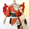 Genshin Impact Yoimiya Cosplay Red Mihoyo Game Cosplay Costume Full Set -Halloween Shop 202112291146416118837