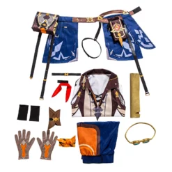 Genshin Impact Bennett Cosplay Costume Mihoyo Game Cosplay Costume Full Set -Halloween Shop 202201121113136162268