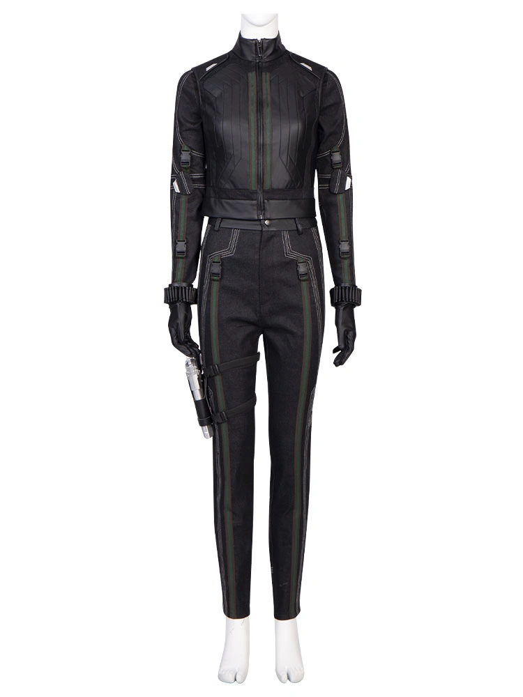 Black Widow Yelena Belova Cosplay Costume 6-Piece Set Black Polyester Fiber Marvel Comics Cosplay Costume Full Set 3 Black Widow Yelena Belova Cosplay Costume 6-Piece Set Black Polyester Fiber Marvel Comics Cosplay Costume Full Set
