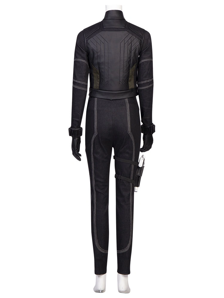 Black Widow Yelena Belova Cosplay Costume 6-Piece Set Black Polyester Fiber Marvel Comics Cosplay Costume Full Set 4 Black Widow Yelena Belova Cosplay Costume 6-Piece Set Black Polyester Fiber Marvel Comics Cosplay Costume Full Set - Image 2