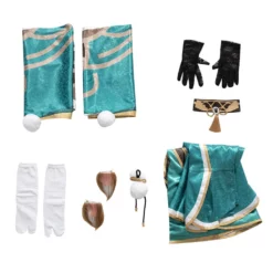 Game Genshin Impact Ms. Hina Cosplay Polyester Headwear Bright Silk Chiffon Polyester Fiber Girl's Costume Set -Halloween Shop 202203301349414171221