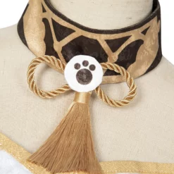 Game Genshin Impact Ms. Hina Cosplay Polyester Headwear Bright Silk Chiffon Polyester Fiber Girl's Costume Set -Halloween Shop 202203301349429433134