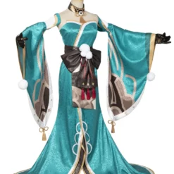 Game Genshin Impact Ms. Hina Cosplay Polyester Headwear Bright Silk Chiffon Polyester Fiber Girl's Costume Set -Halloween Shop 202203301349453088182