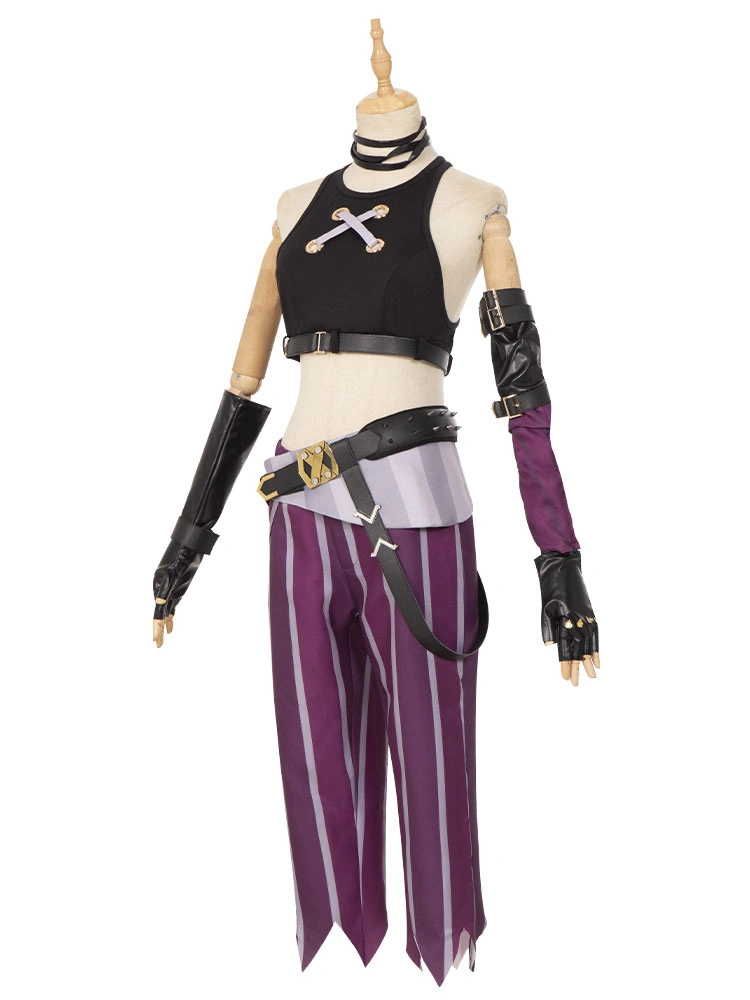 Game League Of Legends Arcane Jinx PU Leather Tank Crop Top And Shorts Uniform Outfits Halloween Carnival Suit Cosplay Costume 5 Game League Of Legends Arcane Jinx PU Leather Tank Crop Top And Shorts Uniform Outfits Halloween Carnival Suit Cosplay Costume - Image 3