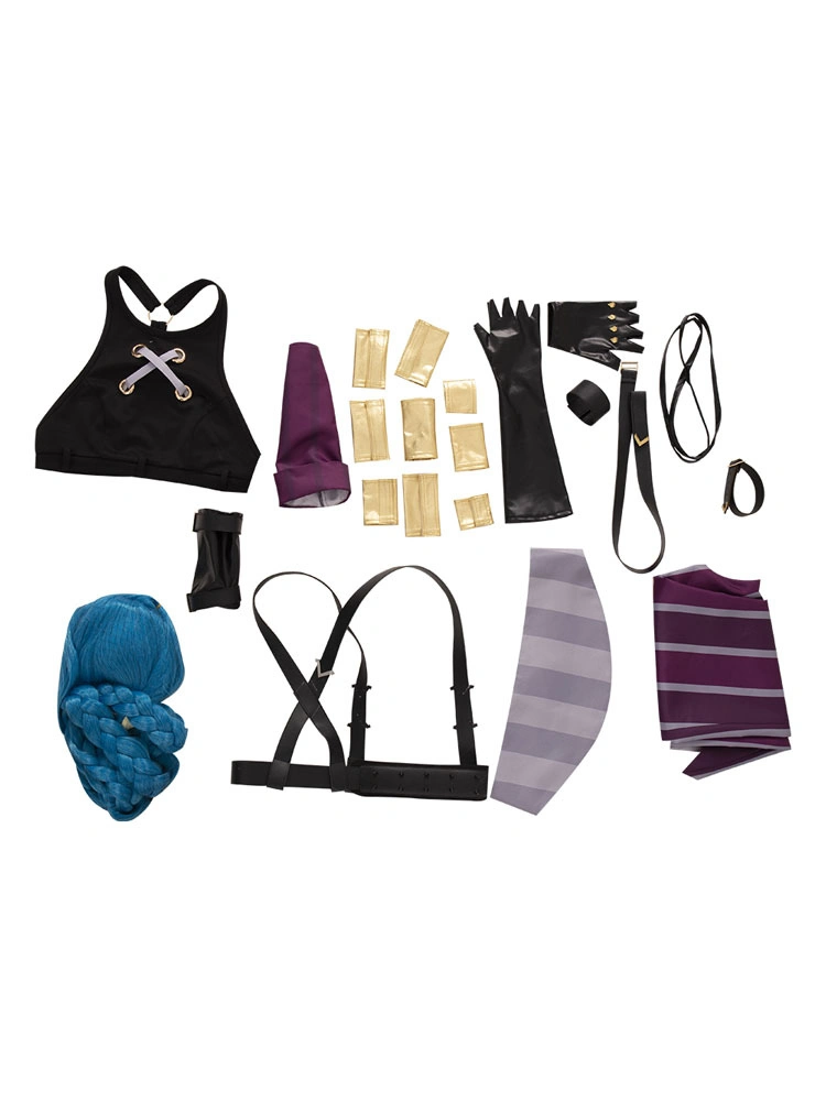 Game League Of Legends Arcane Jinx PU Leather Tank Crop Top And Shorts Uniform Outfits Halloween Carnival Suit Cosplay Costume 12 Game League Of Legends Arcane Jinx PU Leather Tank Crop Top And Shorts Uniform Outfits Halloween Carnival Suit Cosplay Costume - Image 10