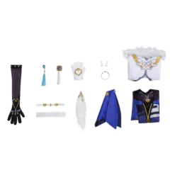 Game Genshin Impact Yelan Cosplay Costume Premium Set -Halloween Shop 202204221441245303410