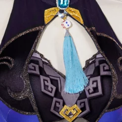 Game Genshin Impact Yelan Cosplay Costume Premium Set -Halloween Shop 202204221441276656892