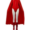 TV Drama Marvel Comics Wanda Vision Scarlet Witch Wanda Cosplay Costume Red Cloak Full Suit Set -Halloween Shop 202207011850201853236