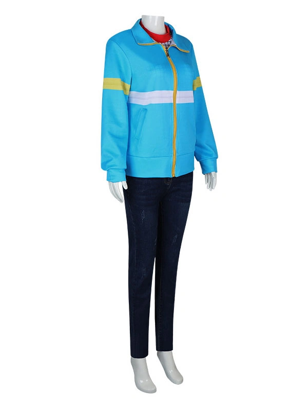 TV Drama Stranger Things Season 4 Max Mayfield Blue Sportswear Set Halloween Cosplay Costume 5 TV Drama Stranger Things Season 4 Max Mayfield Blue Sportswear Set Halloween Cosplay Costume - Image 3