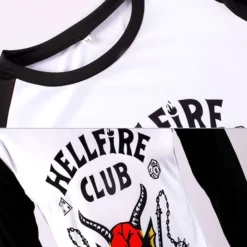 TV Drama Stranger Things Season 4 The Hellfire Club Long-Sleeve Shirt Halloween Cosplay Costume -Halloween Shop 202207251354101661826