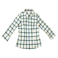 TV Drama Stranger Things Season 4 Eleven White Checked Dress With A Shirt Halloween Set Cosplay Costume -Halloween Shop 202207251354129329741