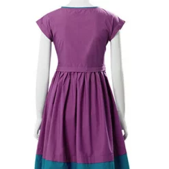TV Drama Stranger Things Season 3 Nancy Wheeler Purple Dress Cosplay Costume -Halloween Shop 202207251354204697353