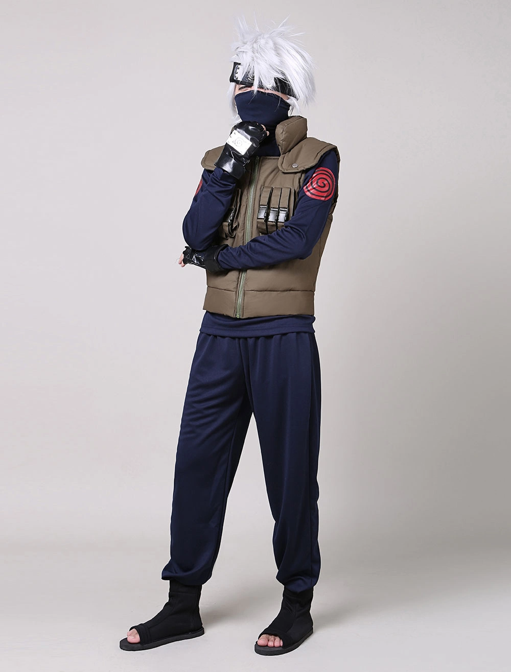Naruto Hatake Kakashi Halloween Cosplay Costume 6 Naruto Hatake Kakashi Halloween Cosplay Costume - Image 4