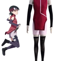 BORUTO -NARUTO THE MOVIE- Uchiha Sarada Cosplay Costume