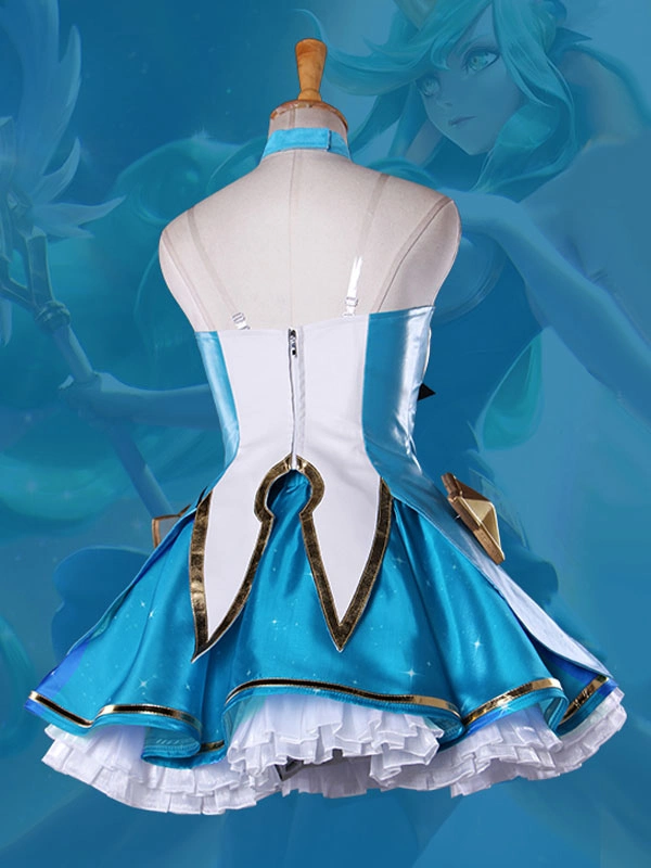 League Of Legend Lol Star Guardian Soraka Cosplay Costume Full Set 4 League Of Legend Lol Star Guardian Soraka Cosplay Costume Full Set - Image 2