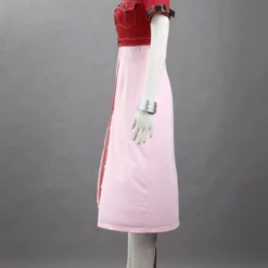 Final Fantasy Aeris Gainsborough Denim PU Cosplay Costume -Halloween Shop 576f5a9c 0369 4432 a59b 5b03e79d4bcd