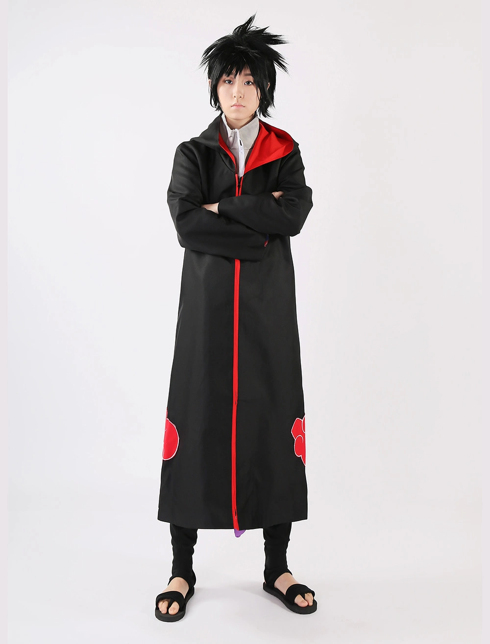 Naruto Uchiha Sasuke Akatsuki Five Pieces Set Halloween Cosplay Costume Halloween 10 Naruto Uchiha Sasuke Akatsuki Five Pieces Set Halloween Cosplay Costume Halloween - Image 8