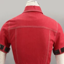 Final Fantasy Aeris Gainsborough Denim PU Cosplay Costume -Halloween Shop 67211dc5 9d01 4e68 a85f 0caf8e6eea2e