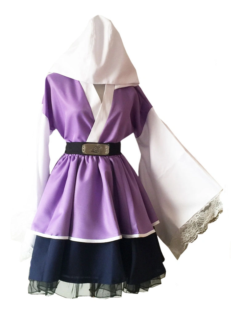 Naruto Hyuuga Hinata Kimono Lolita Dress Halloween Cosplay Costume 4 Naruto Hyuuga Hinata Kimono Lolita Dress Halloween Cosplay Costume - Image 2