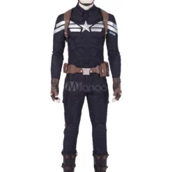 Marvel Comics Marvel Heroes Cosplay Captain America Steve Rogers In Avengers 4 Endgame Blue Denim Cosplay Costume Halloween