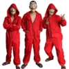 Money Heist Cosplay Dali Red La Casa De Papel Cosplay Jumpsuit Vizard Mask Cosplay Costume Set With 1 Mask