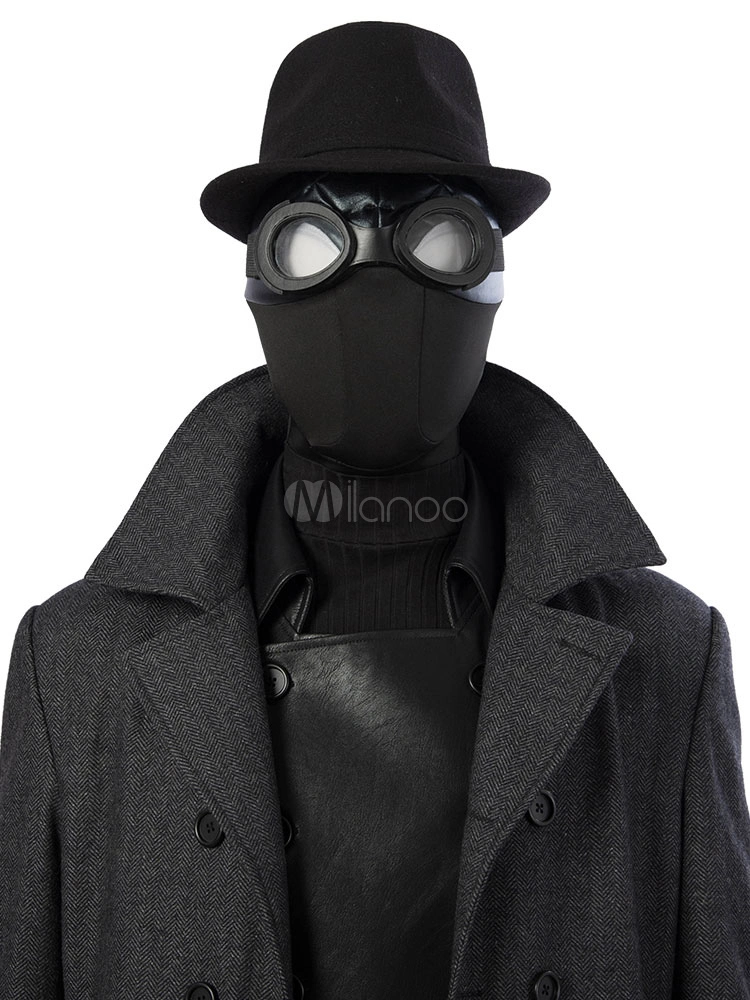 Marvel Comics Spider Man Cosplay Black Spider Man: Into The Spider Verse Noir 10 Pcs Cosplay Costume (no Shoes) Halloween 10 Marvel Comics Spider Man Cosplay Black Spider Man: Into The Spider Verse Noir 10 Pcs Cosplay Costume (no Shoes) Halloween - Image 8