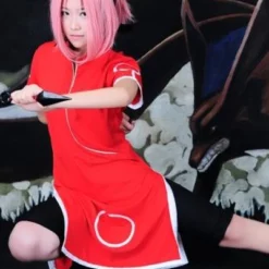 Naruto Haruno Sakura Halloween Cosplay Costume Halloween