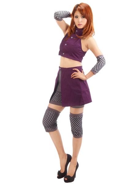 Naruto Shippuden Ino Yamanaka Cosplay Costume Halloween 4 Naruto Shippuden Ino Yamanaka Cosplay Costume Halloween - Image 2