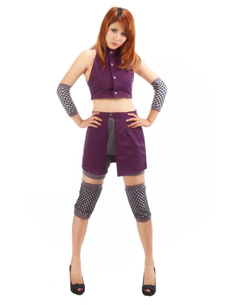 Naruto Shippuden Ino Yamanaka Cosplay Costume Halloween 7 Naruto Shippuden Ino Yamanaka Cosplay Costume Halloween - Image 5