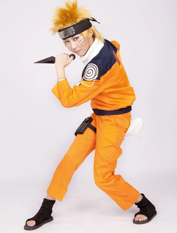 Naruto Uzumaki Anime Halloween Cosplay Costume 4 Naruto Uzumaki Anime Halloween Cosplay Costume - Image 2