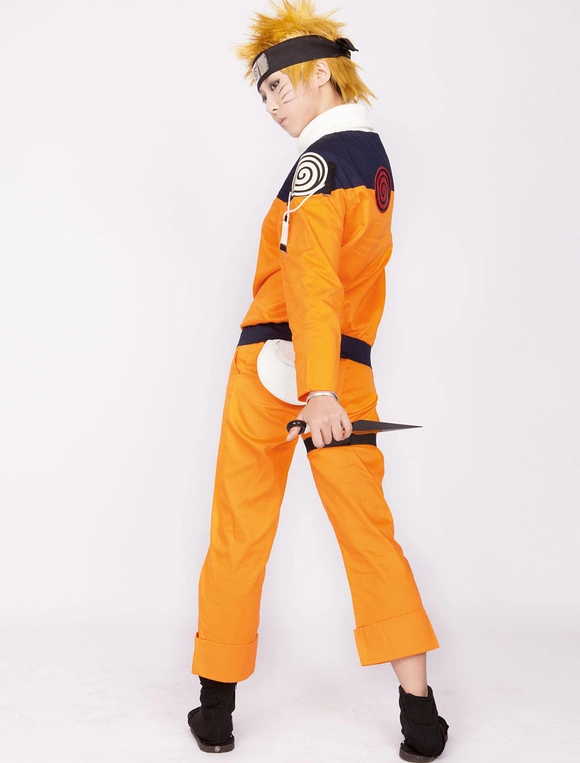 Naruto Uzumaki Anime Halloween Cosplay Costume 5 Naruto Uzumaki Anime Halloween Cosplay Costume - Image 3