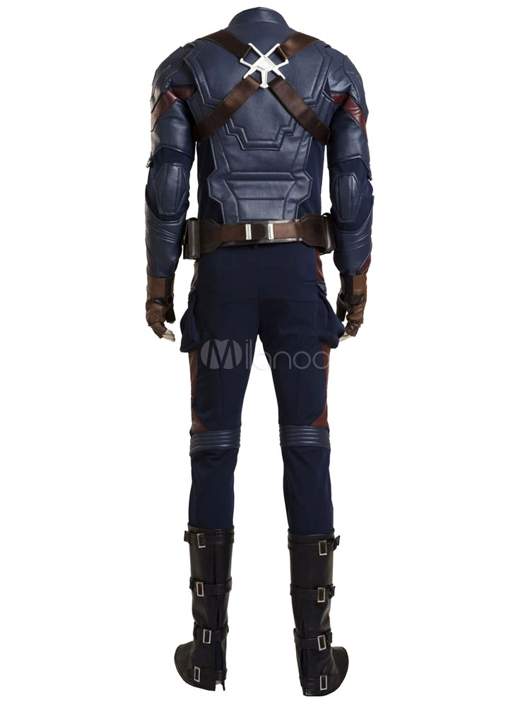 Marvel Comics Captain America Steve Rogers Halloween Cosplay Costume Halloween 5 Marvel Comics Captain America Steve Rogers Halloween Cosplay Costume Halloween - Image 3