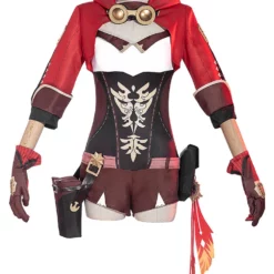 Genshin Impact Amber Cosplay Costume Polyester Full Set Game Cosplay Costume