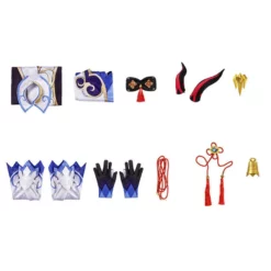 Genshin Impact Ganyu Cosplay Costume 6-Piece Set -Halloween Shop b5f557c2 2ecd 4613 b775 357c4ad8c329