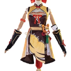 Genshin Impact Xiangling Cosplay Costume Full Set Game Cosplay Costume Set