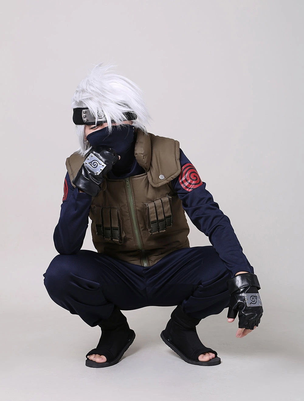 Naruto Hatake Kakashi Halloween Cosplay Costume 7 Naruto Hatake Kakashi Halloween Cosplay Costume - Image 5