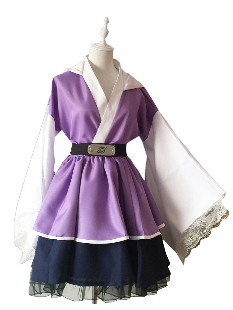 Naruto Hyuuga Hinata Kimono Lolita Dress Halloween Cosplay Costume 3 Naruto Hyuuga Hinata Kimono Lolita Dress Halloween Cosplay Costume