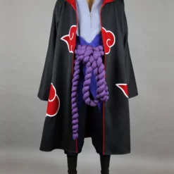 Naruto Uchiha Sasuke Akatsuki Five Pieces Set Halloween Cosplay Costume Halloween