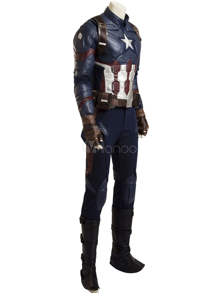 Marvel Comics Captain America Steve Rogers Halloween Cosplay Costume Halloween 6 Marvel Comics Captain America Steve Rogers Halloween Cosplay Costume Halloween - Image 4