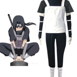 Naruto Uchiha Itachi Halloween Cosplay Costume Anbu Uniform