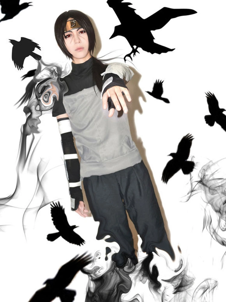 Naruto Uchiha Itachi Halloween Cosplay Costume Anbu Uniform 7 Naruto Uchiha Itachi Halloween Cosplay Costume Anbu Uniform - Image 5
